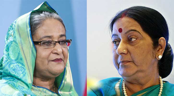 প্রধানমন্ত্রী শেখ হাসিনা-সুষমা স্বরাজ